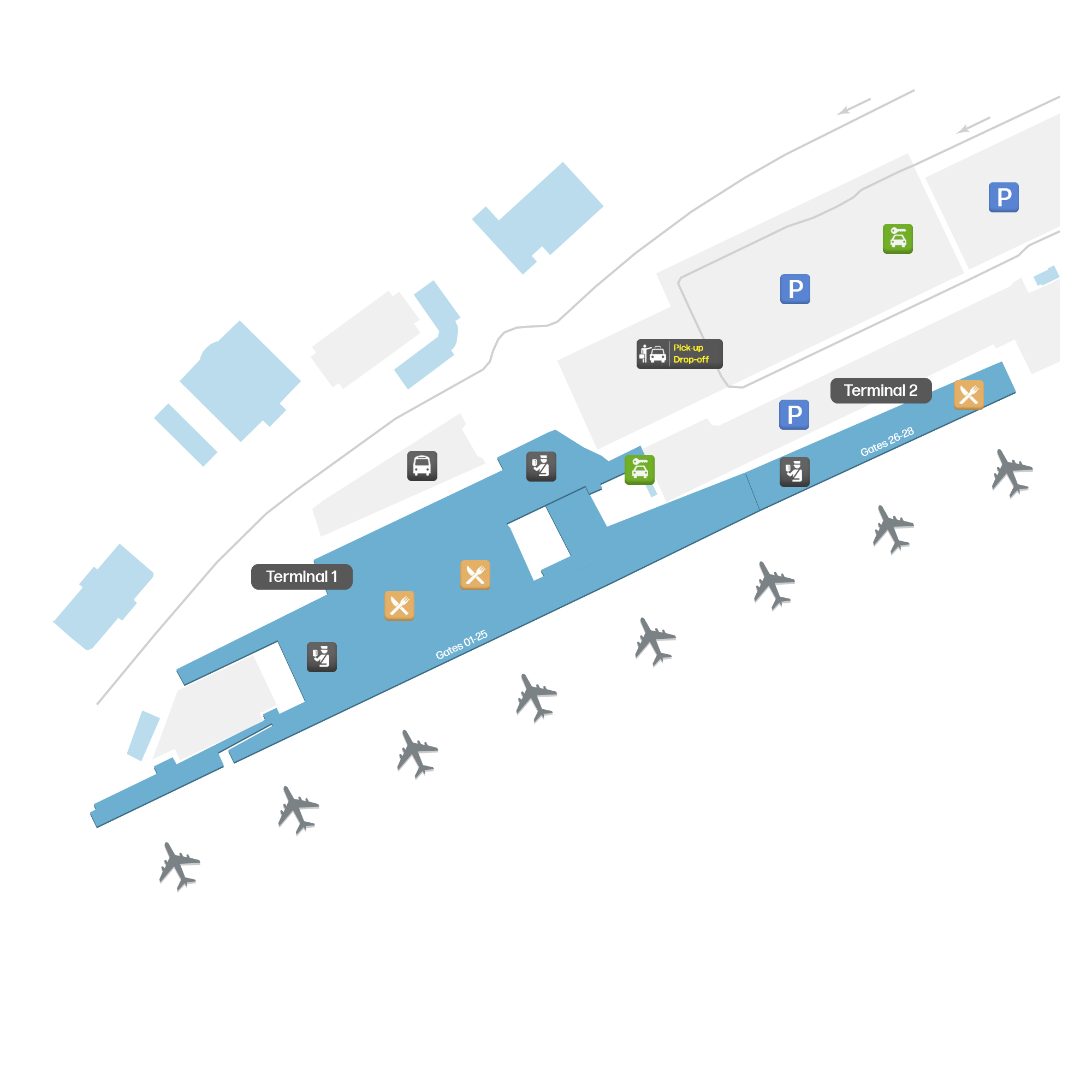 Brussels South Charleroi Airport, Belgium map