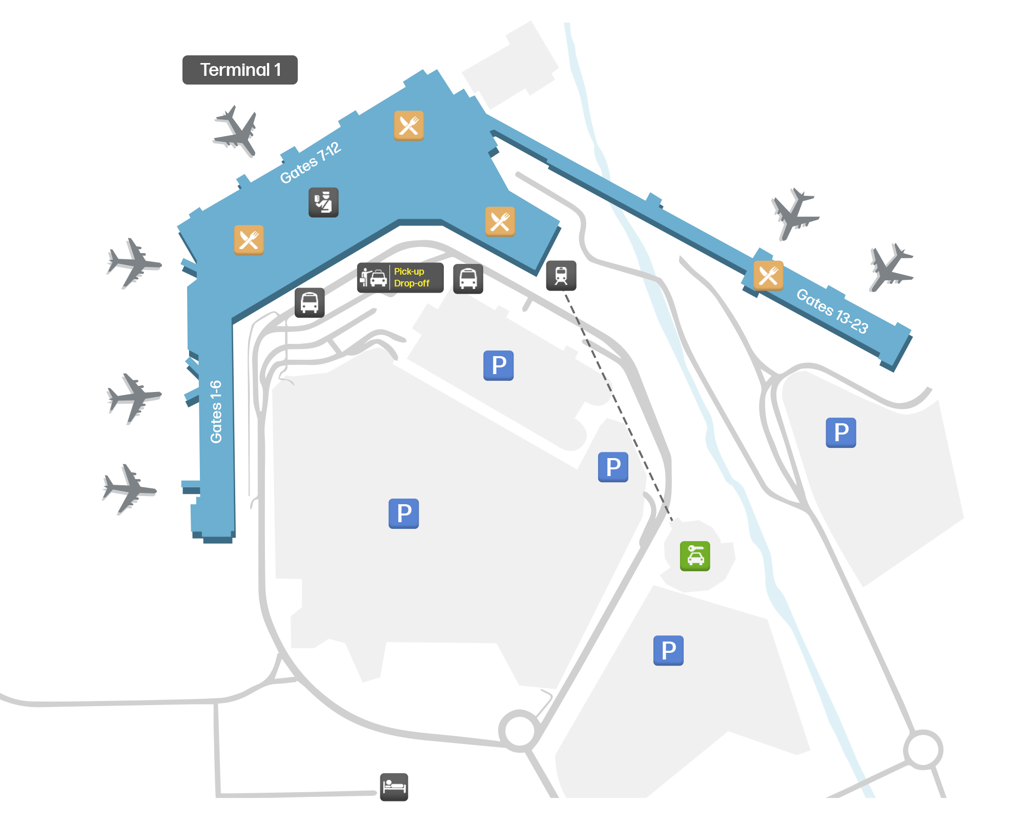 Edinburgh Airport EDI Terminal Map Airportmaps Edinburgh Airport EDI Terminal Map Airportmaps