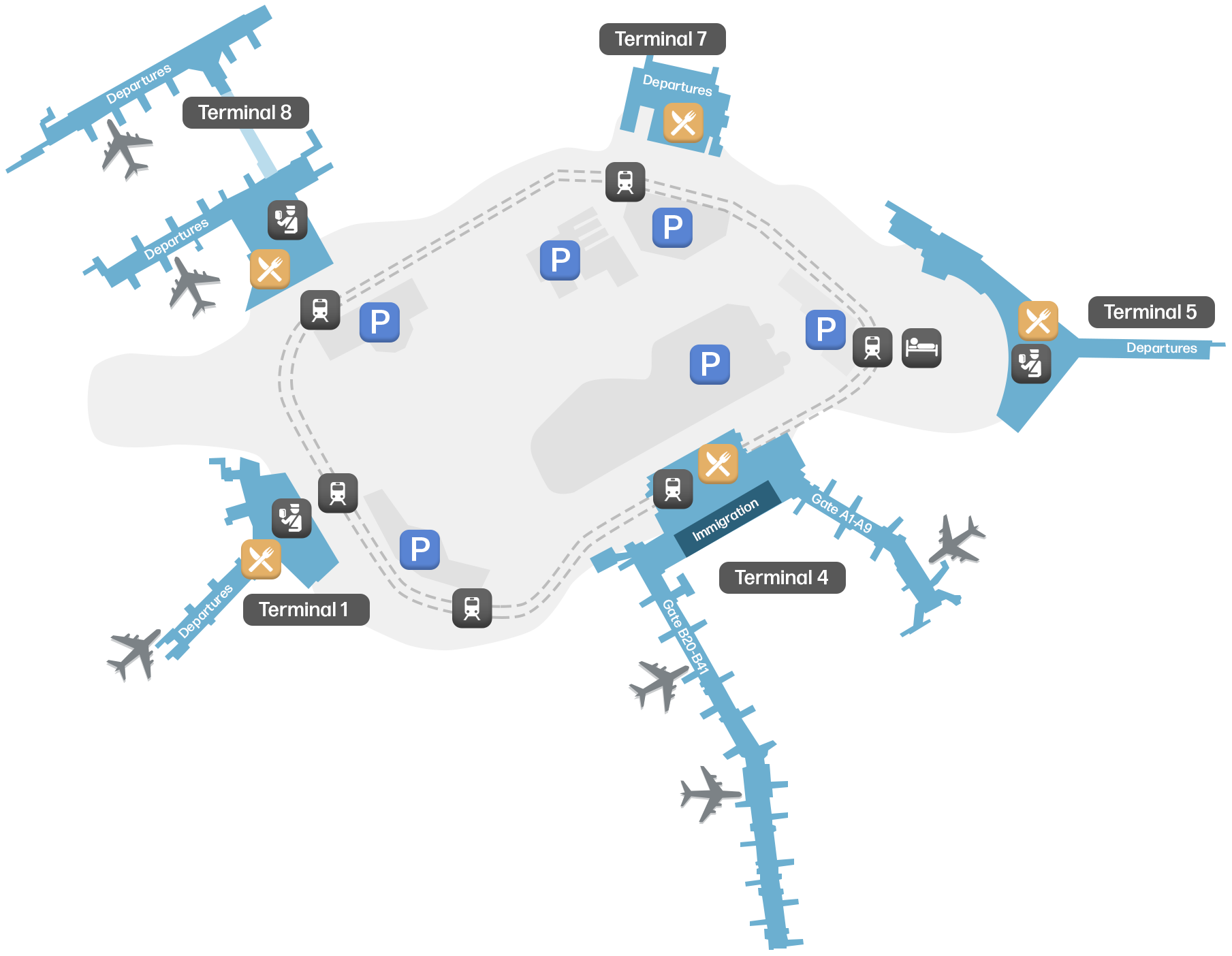 John F. Kennedy International Airport, United States map