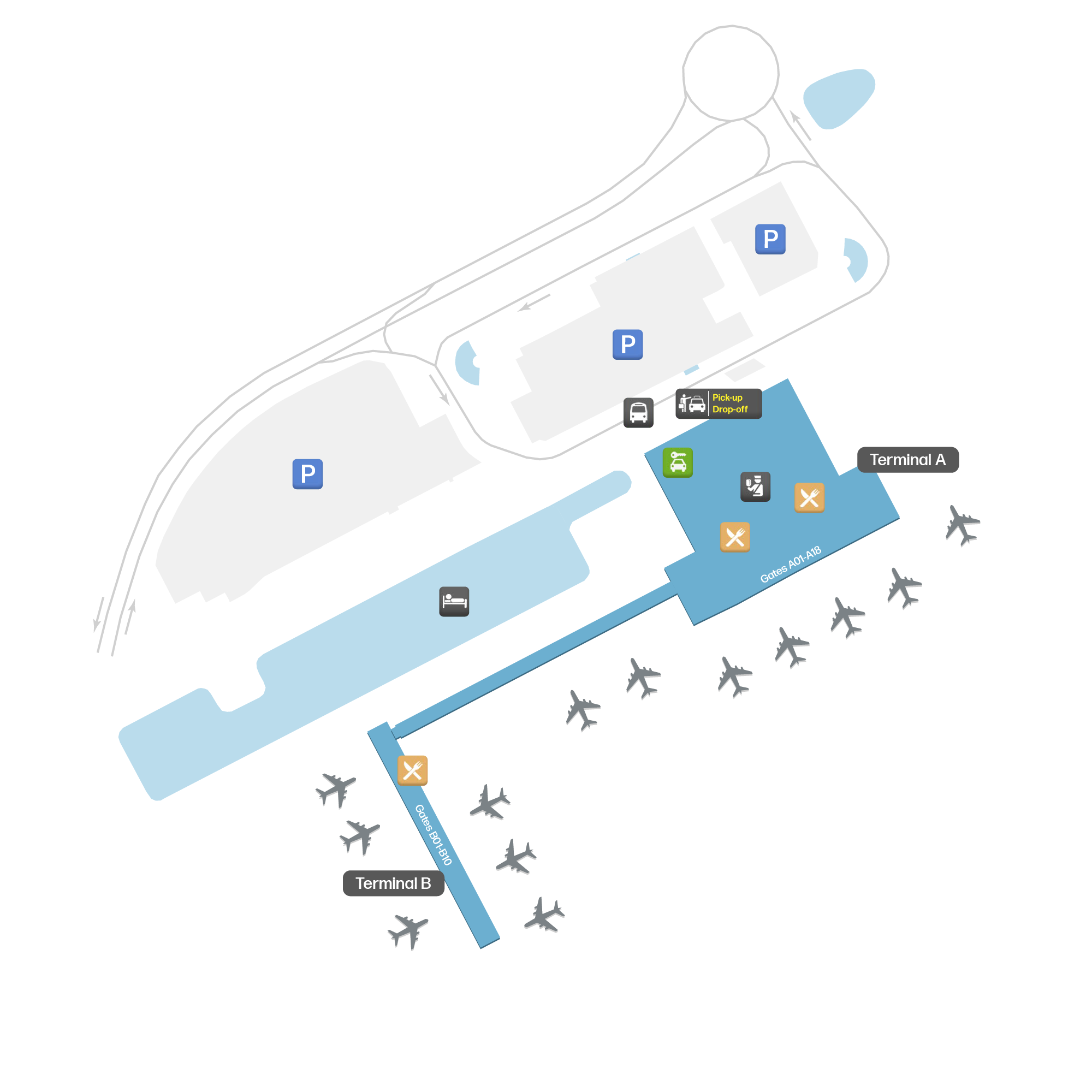 Luxembourg Airport, Luxembourg map