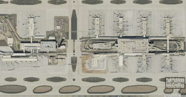 satellite map phoenix sky harbor airport