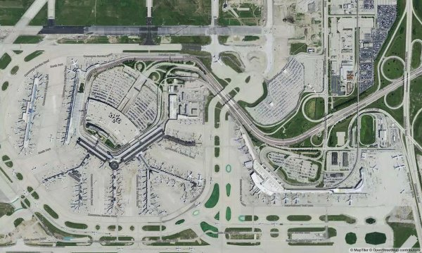 satellite map Chicago O’Hare international airport