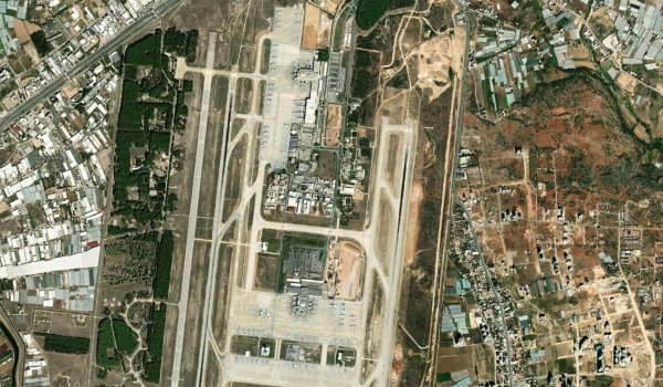 Satellite view of Antalya Airport