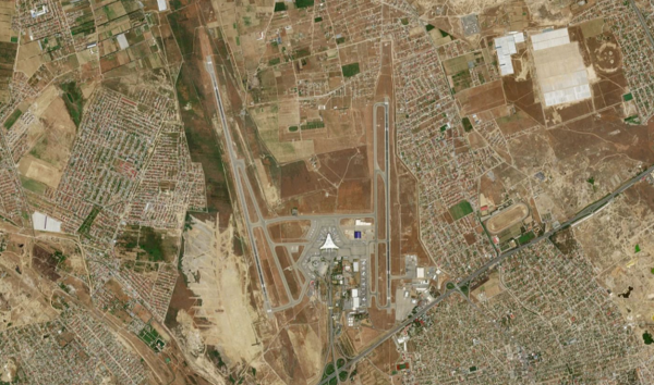 Satellite view of Heydar Aliyev Airport