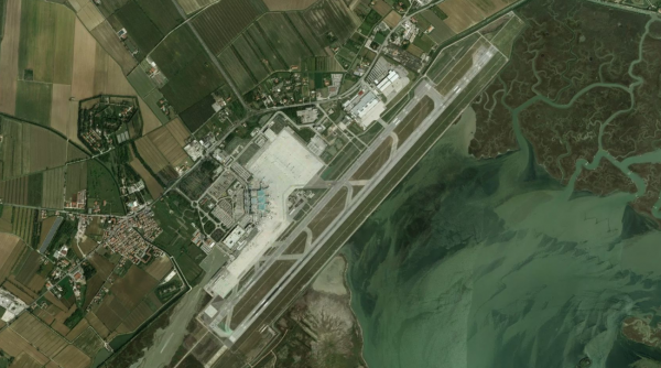 Satellite view of Venice Airport