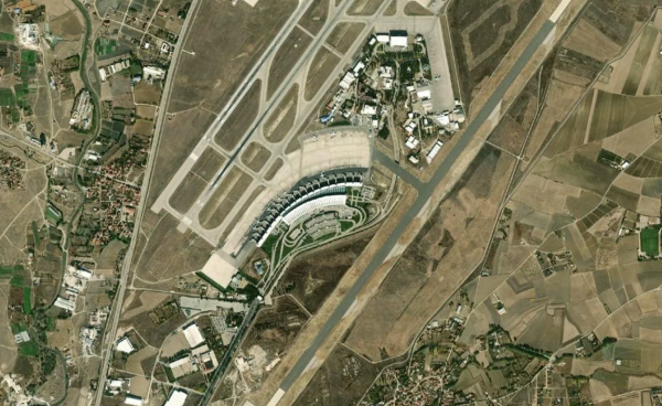 Satellite view of Ankara Esenboga Airport