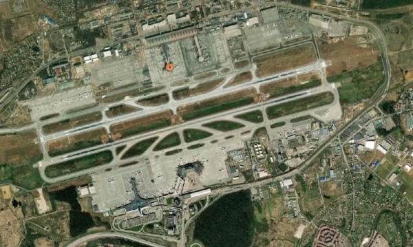 Satellite view of Sheremetyevo Airport