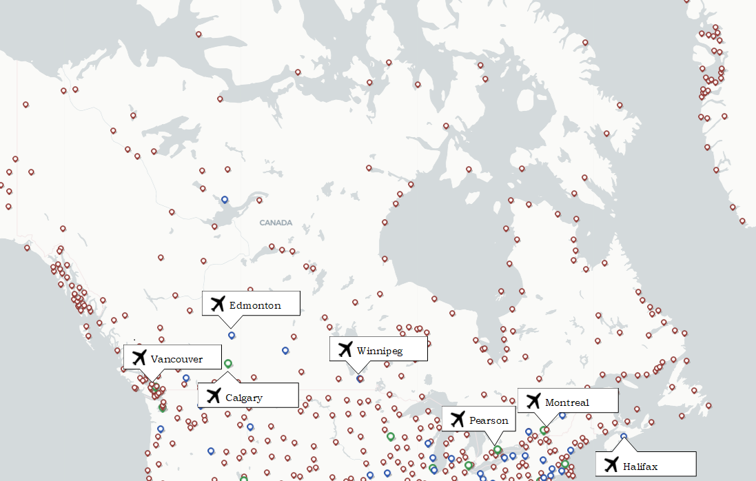 Airport maps in Canada – Terminal Maps | Airportmaps.com